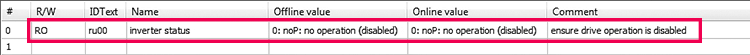 KEB F5 Startup_Disable Drive Before Start