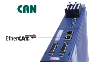 CoE can over EtherCAT drive