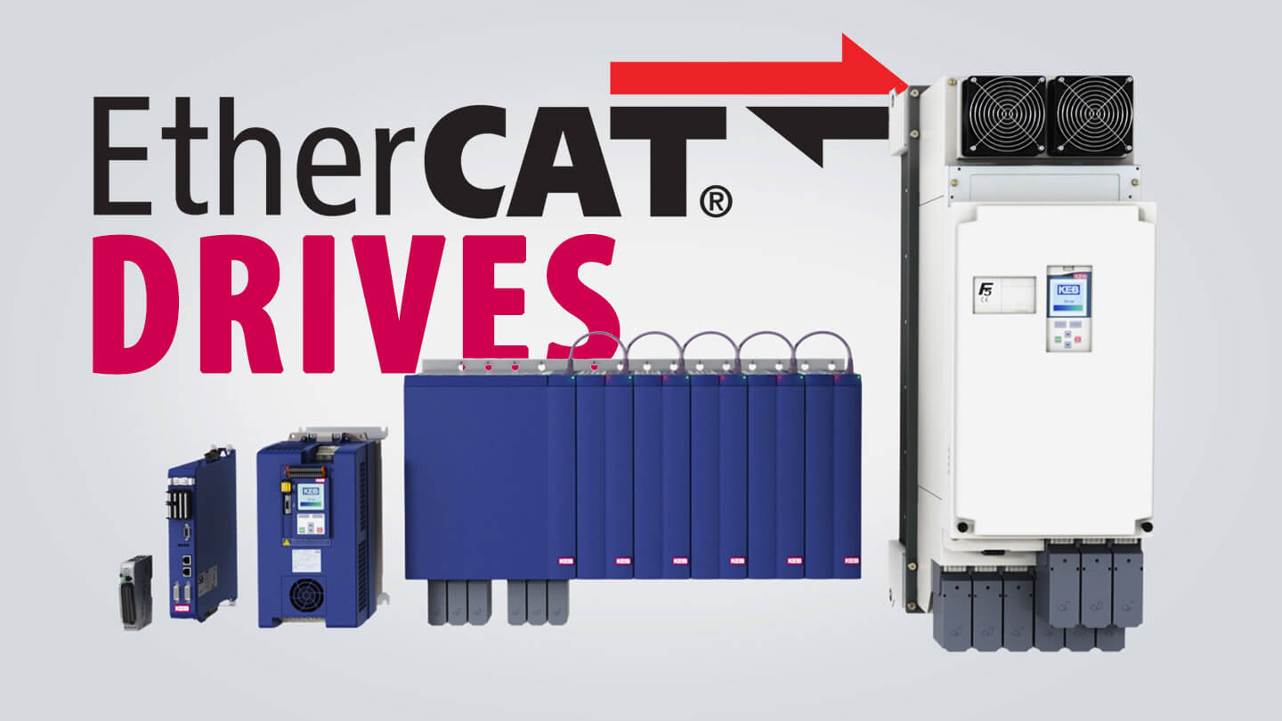 KEB EtherCAT drives in different power sizes
