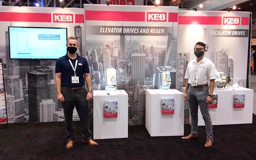 KEB America's Booth at the Elevator Industry NAEC Tradeshow